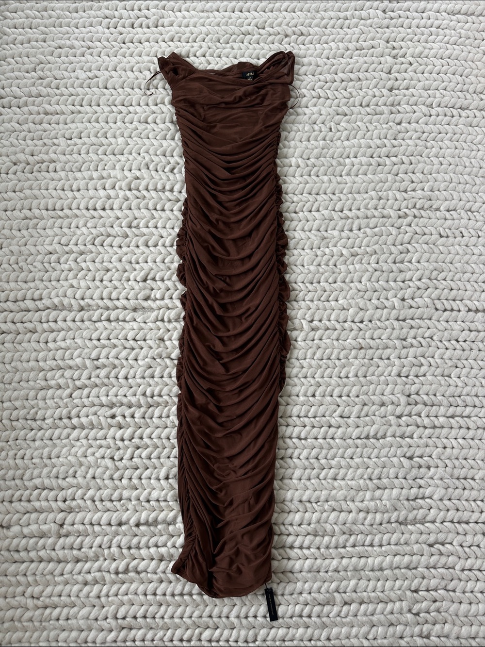 AFRM Biona Maxi Dress in Dark Clay